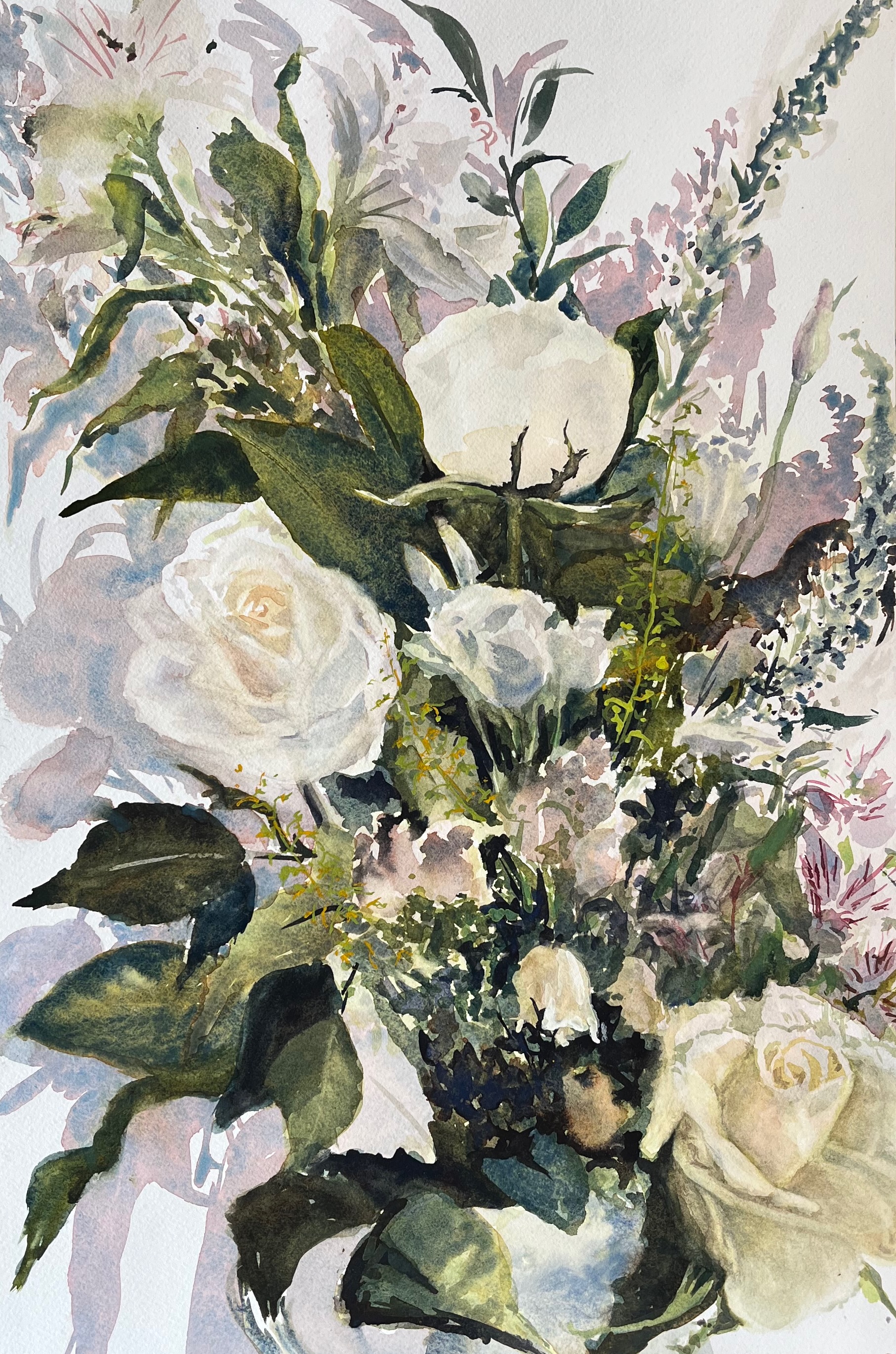 Bouquet with White Roses