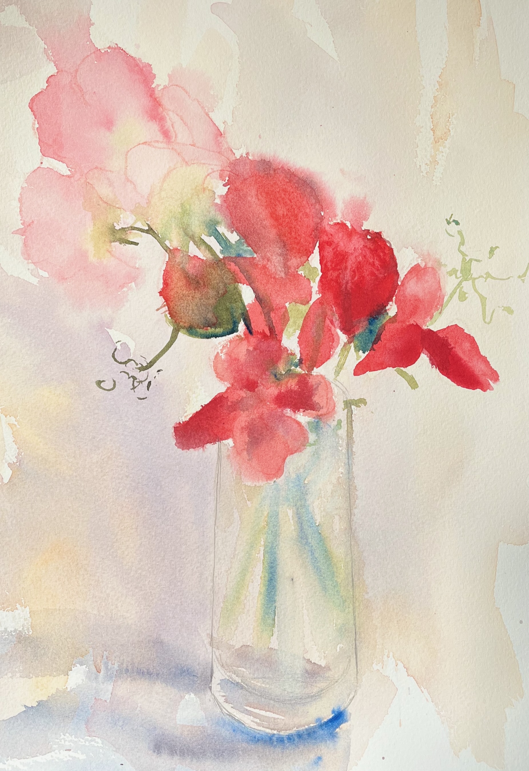 Pink Sweet Peas 